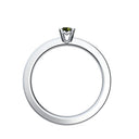 Ring Schlicht Weissgold Turmalin