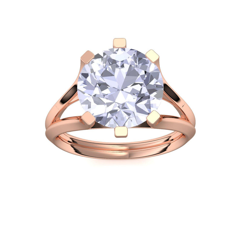 Ring Stein Rotgold Zirkonia