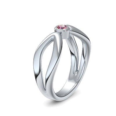 Ring Unendlichkeit Weissgold Turmalinpink