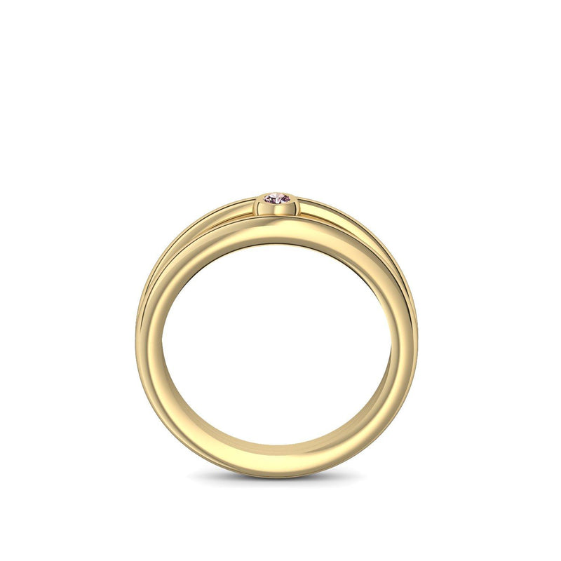 Ring Verlobung Gelbgold Turmalinpink