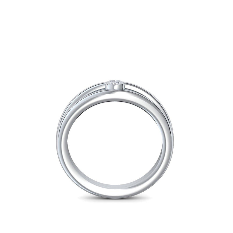 Ring Verlobung Silber Brillant