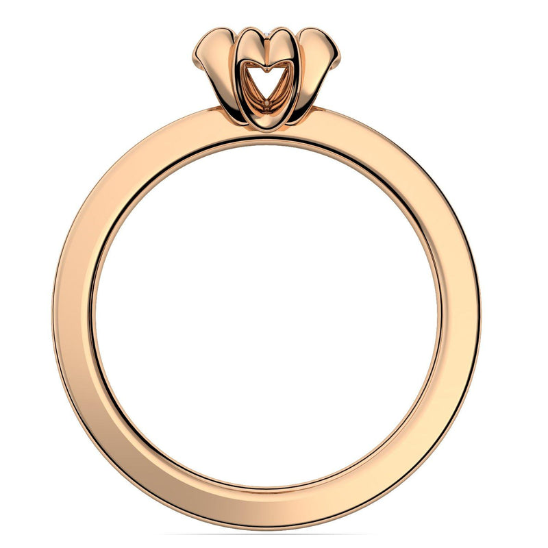 Ring Verlobungsring Rosegold Brillant