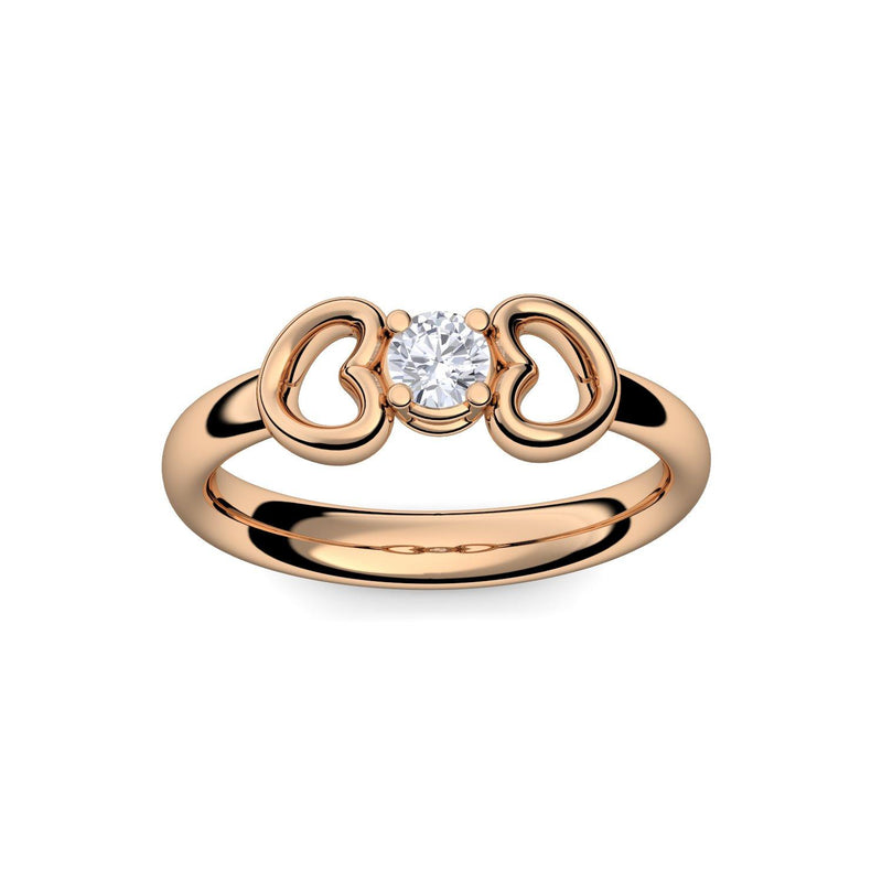 Ring Verlobungsring Rosegold Brillant