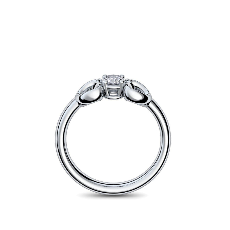Ring Verlobungsring Silber Bergkristall