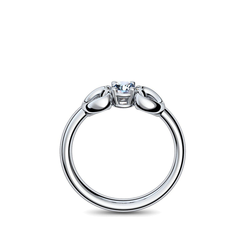 Ring Verlobungsring Silber Blautopas