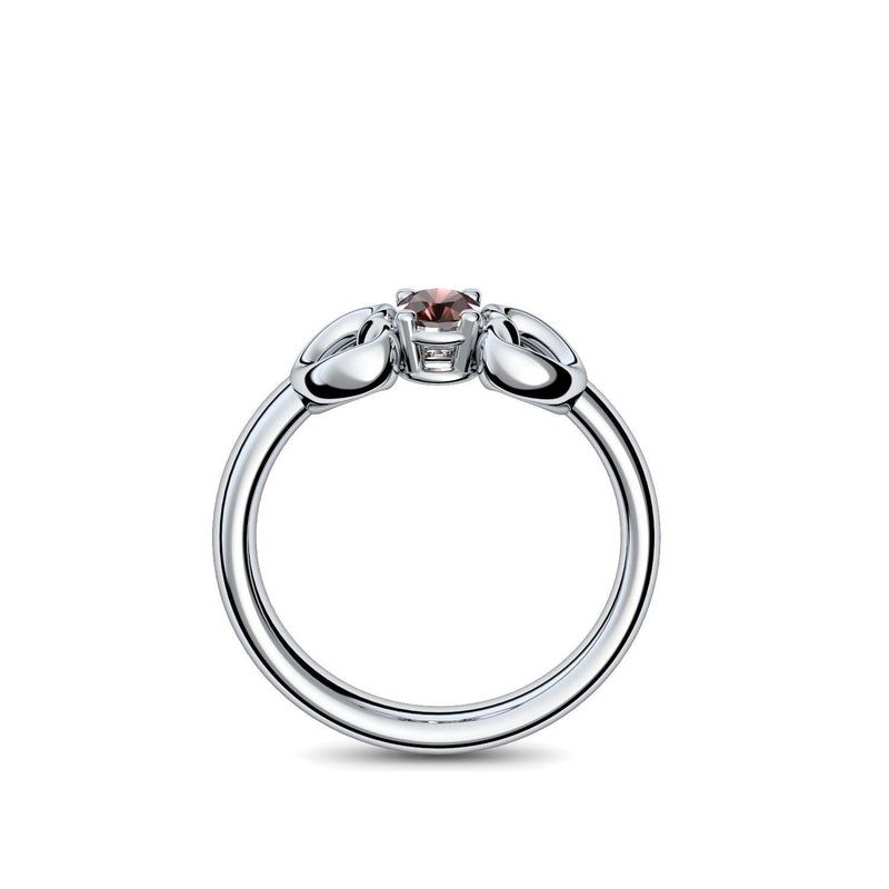Ring Verlobungsring Silber Granat