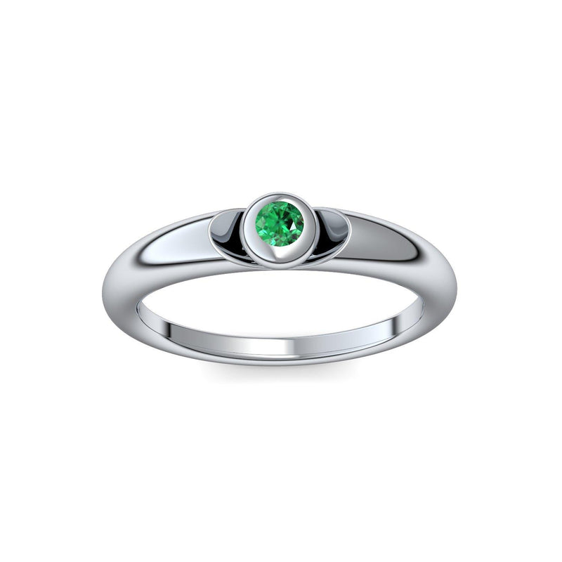 Ring Weissgold Smaragd