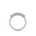 Verlobungsring Blume Platin Saphir