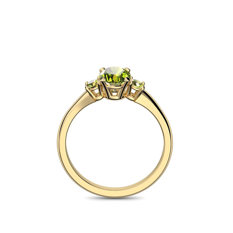 Verlobungsring Damen Gelbgold Peridot