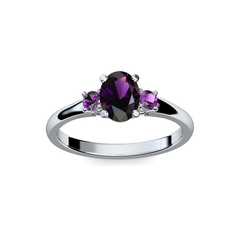 Verlobungsring Damen Platin Amethyst