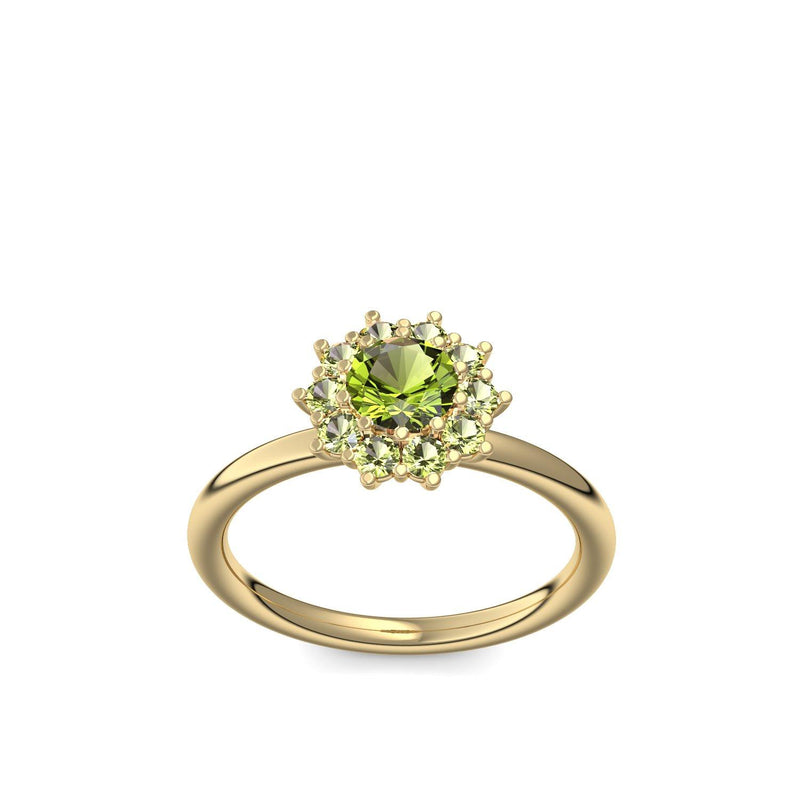 Verlobungsring Gelbgold Peridot