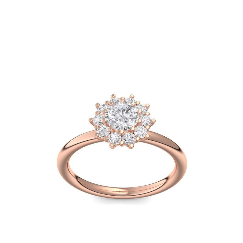 Verlobungsring Rosegold Brillant