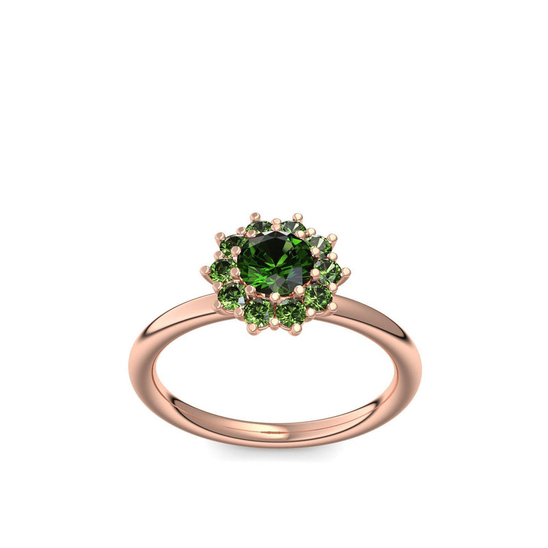 Verlobungsring Rosegold Turmalin