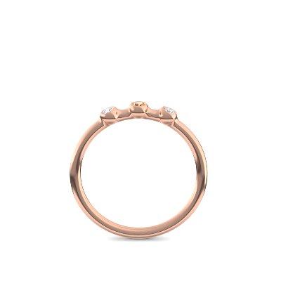 Verlobungsring Schlicht Rosegold Citrin