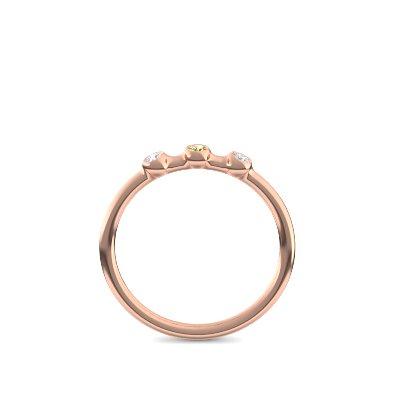 Verlobungsring Schlicht Rosegold Peridot