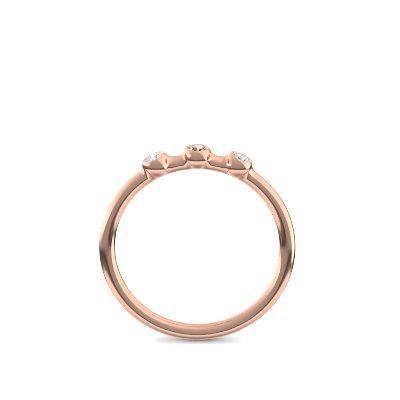 Verlobungsring Schlicht Rosegold Rauchquarz