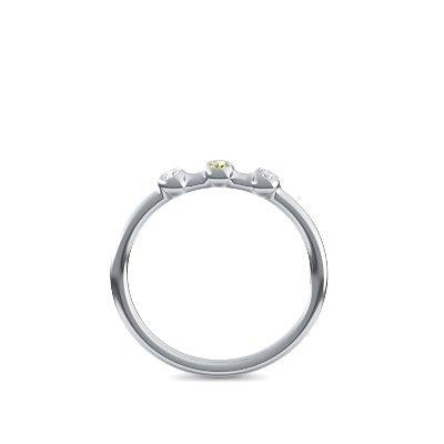 Verlobungsring Schlicht Weissgold Peridot