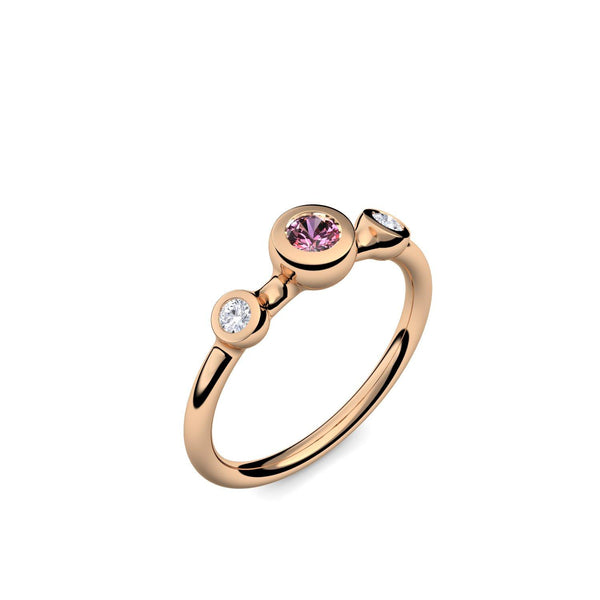 Verlobungsringe Rosegold Turmalinpink