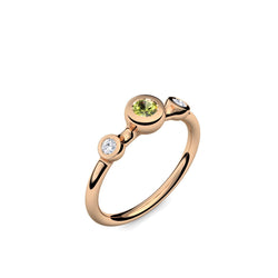 Verlobungsringe Rosegoldvergoldet Peridot