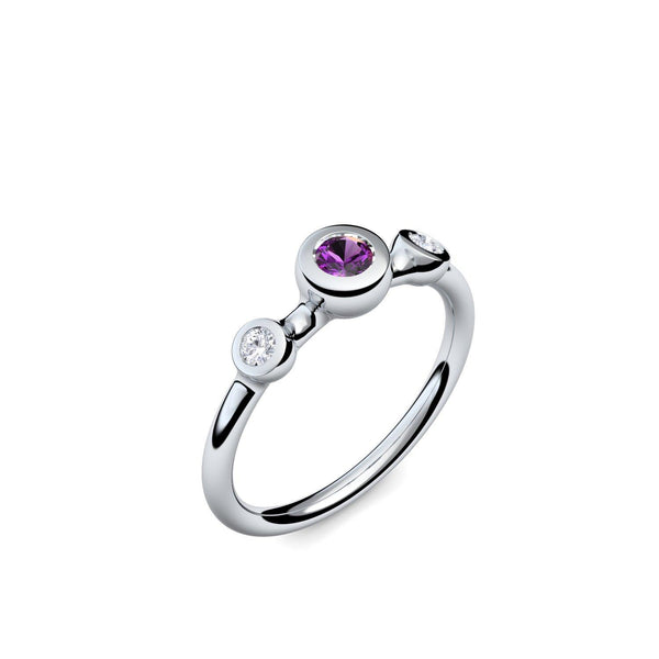 Verlobungsringe Silber Amethyst