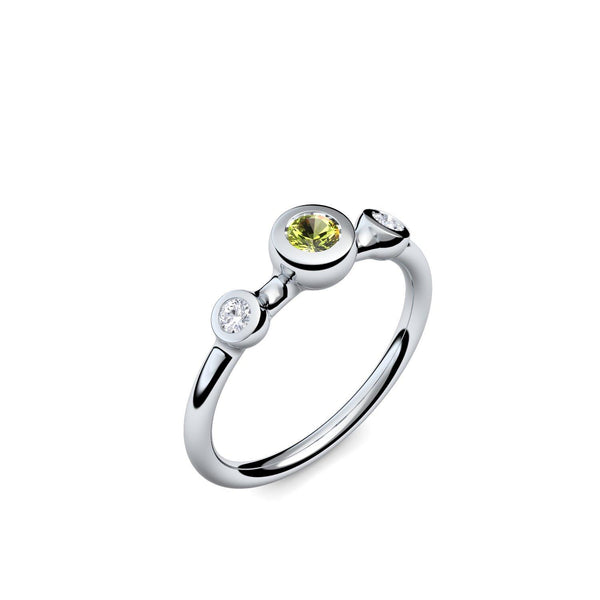 Verlobungsringe Weissgold Peridot